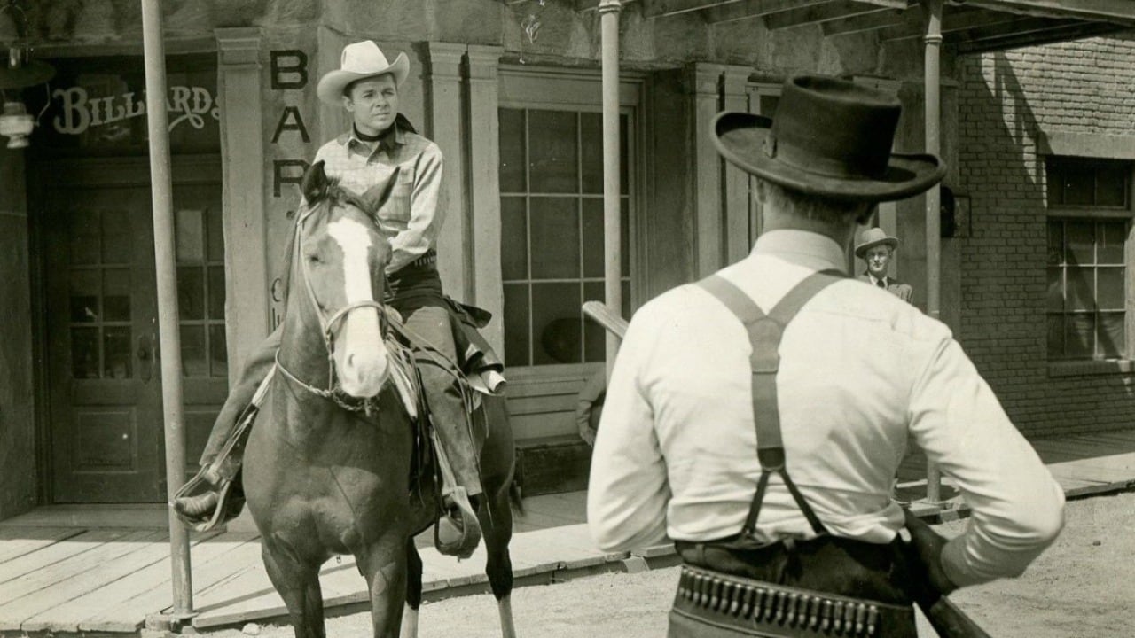 Poster for RIDE A CROOKED TRAIL (1958)